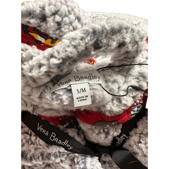 Vera Bradley Fluffy Fleece Robe Holiday Cats Size Small Medium NWT - Picture 3 of 4